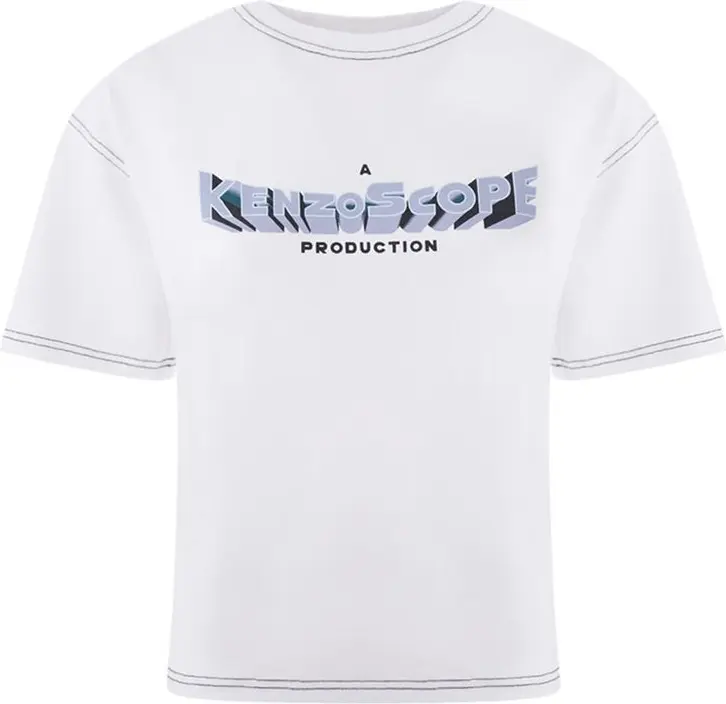 Футболка Kenzo Белая хлопковая футболка