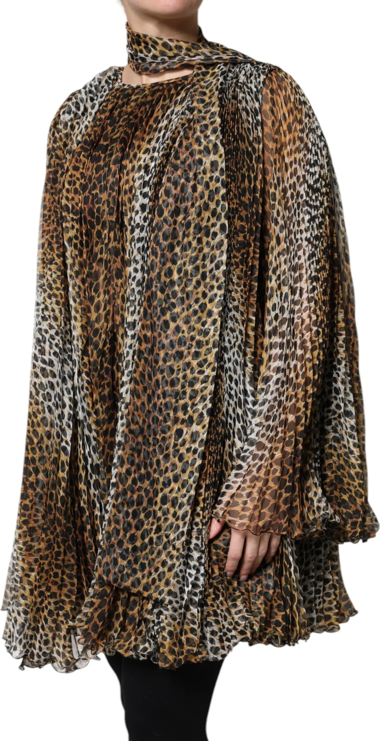 Jigarrang Leopard Print Yengli Kiyim Dolce & Gabbana
