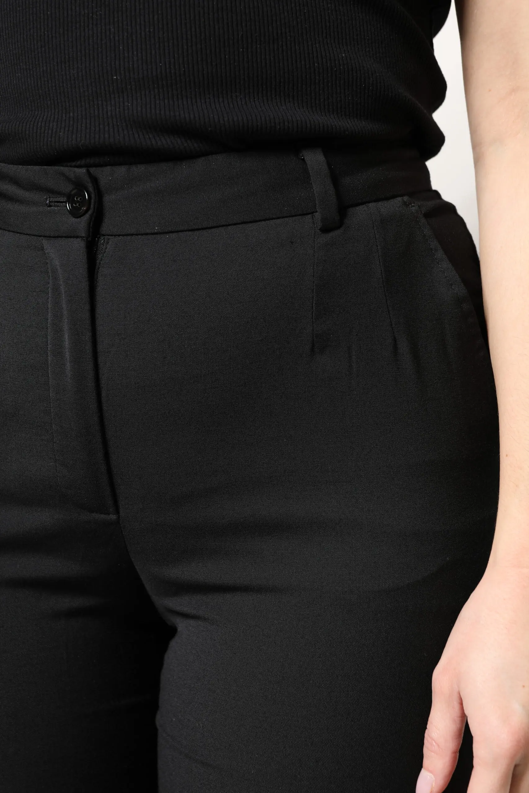 Dolce & Gabbana Shimoliy Shimlar Qora Poliester Baland Bel Shimlar
