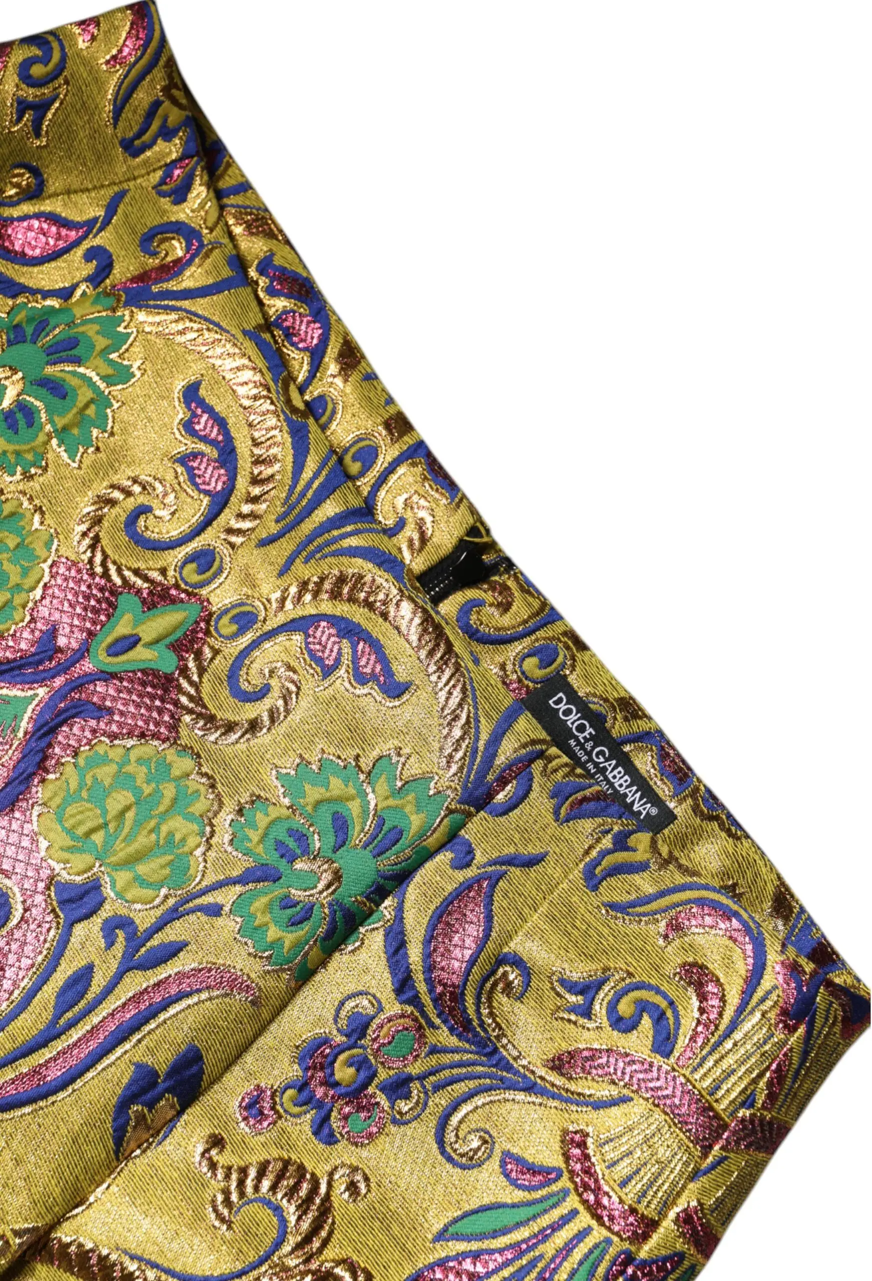 Dolce & Gabbana dan ko'p rangli gulli jakkarli midi yubka