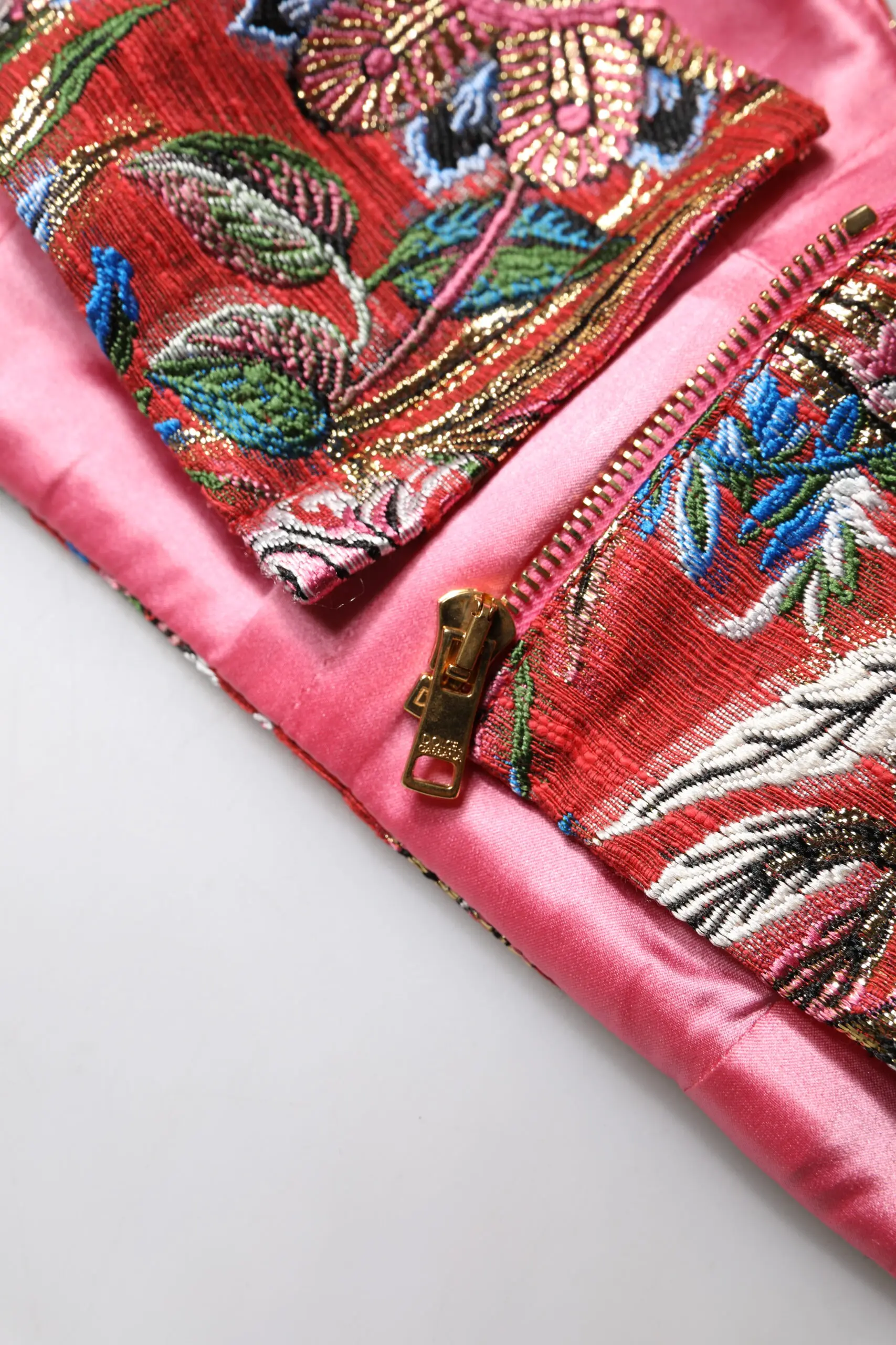 Красный корсет-бюстье с цветочным жаккардовым узором Dolce & Gabbana
