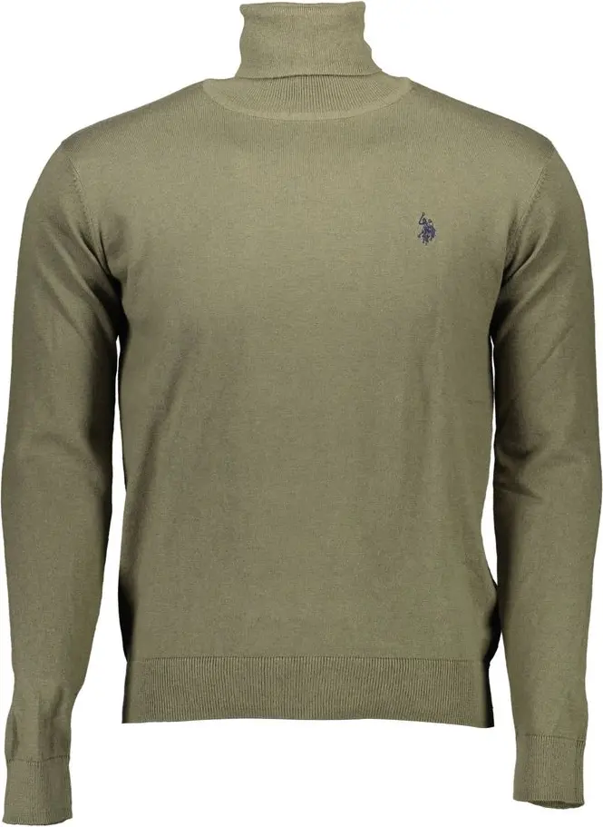 Sweater U.S. Polo Assn. Yashil Paxta Erkin Kiyim-kechak