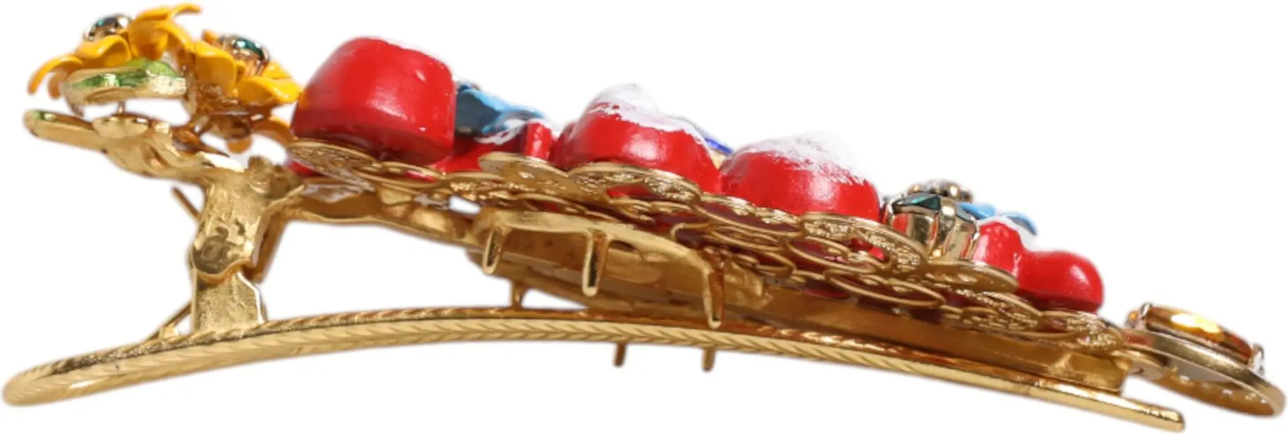 Soch uchun "Dolce & Gabbana" Multicolor Spring CARRETTO Oltin Bronza Kristalli