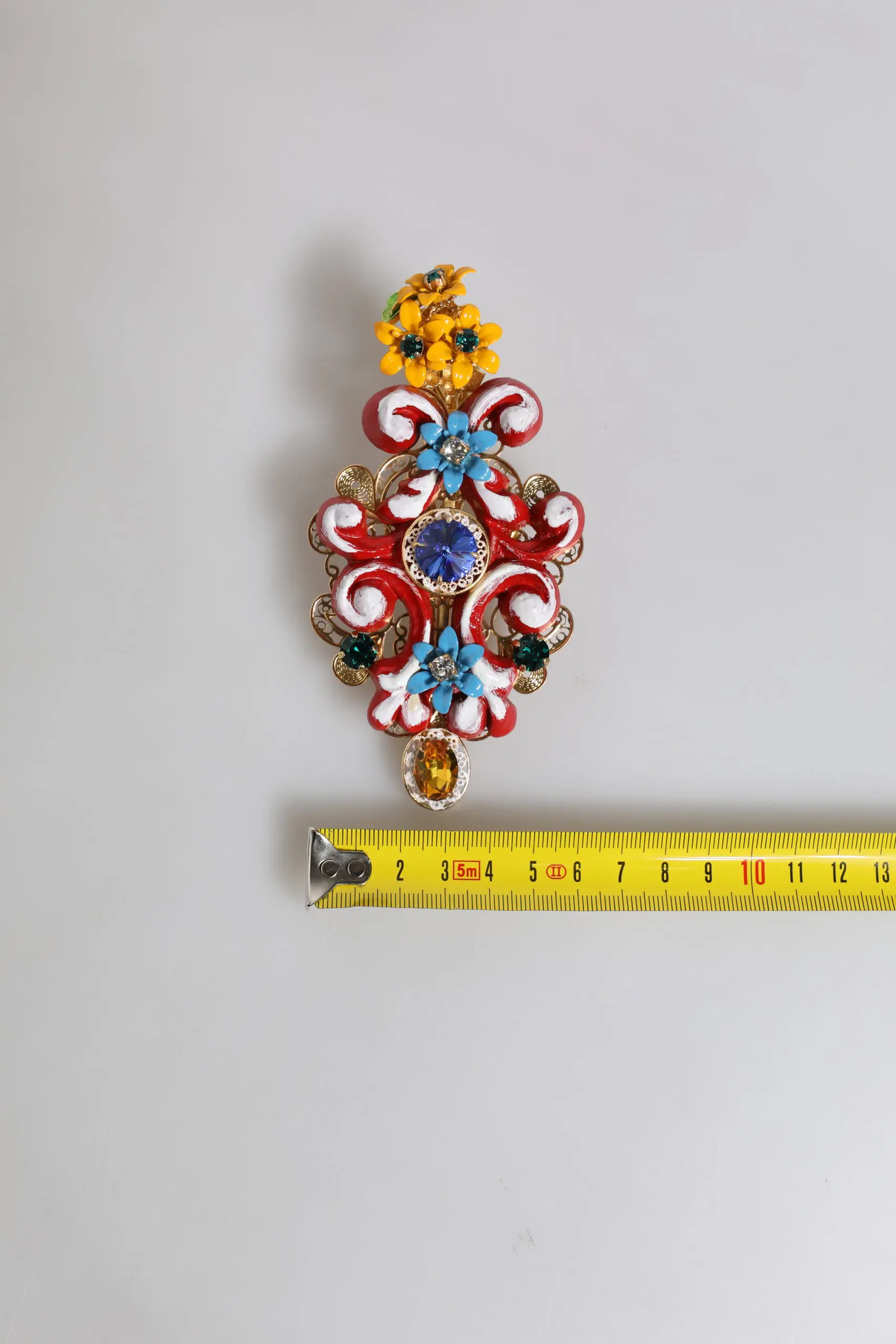 Soch uchun "Dolce & Gabbana" Multicolor Spring CARRETTO Oltin Bronza Kristalli