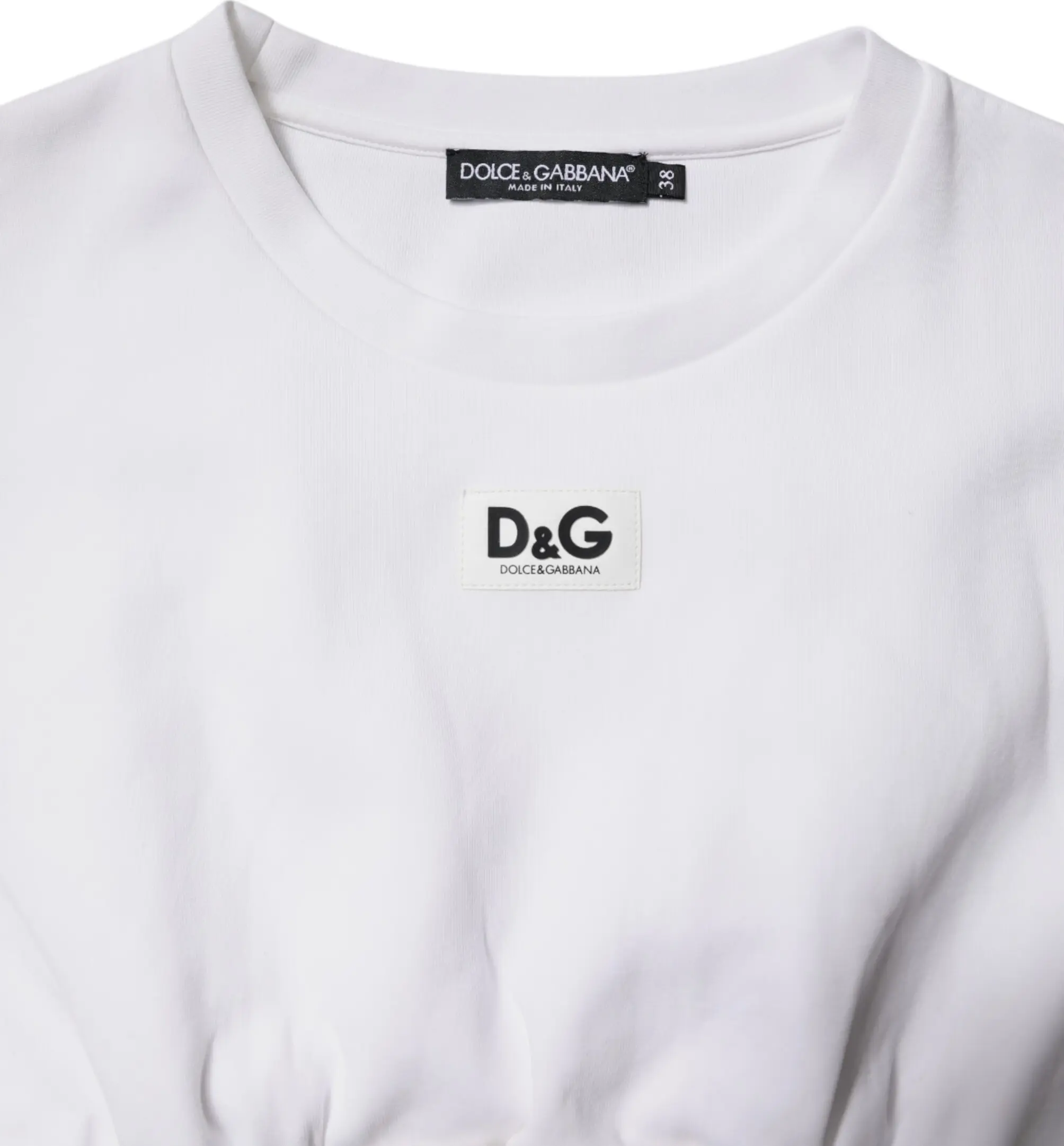 White Cotton Blend 3/4 Sleeves Blouse Top Dolce & Gabbana