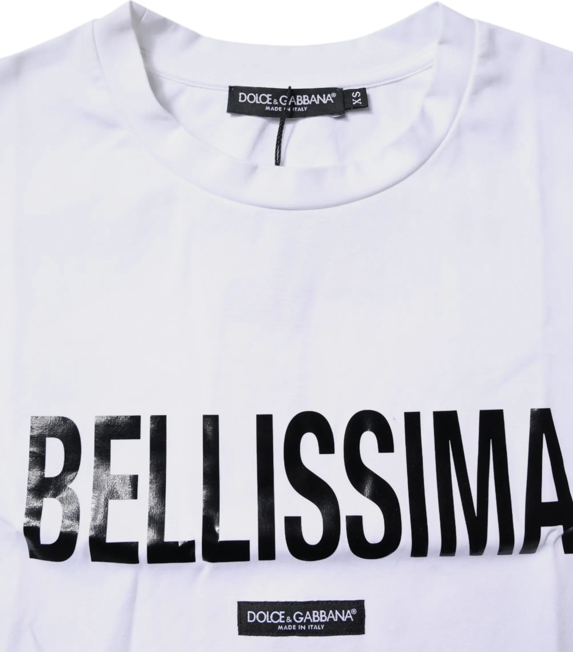 White Bellissima Crew Neck T-shirt by Dolce & Gabbana