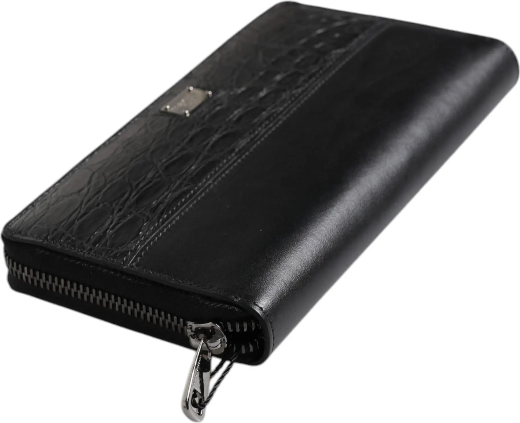 Sumka Dolce & Gabbana Qora charm Logotipli Zip Around Continental