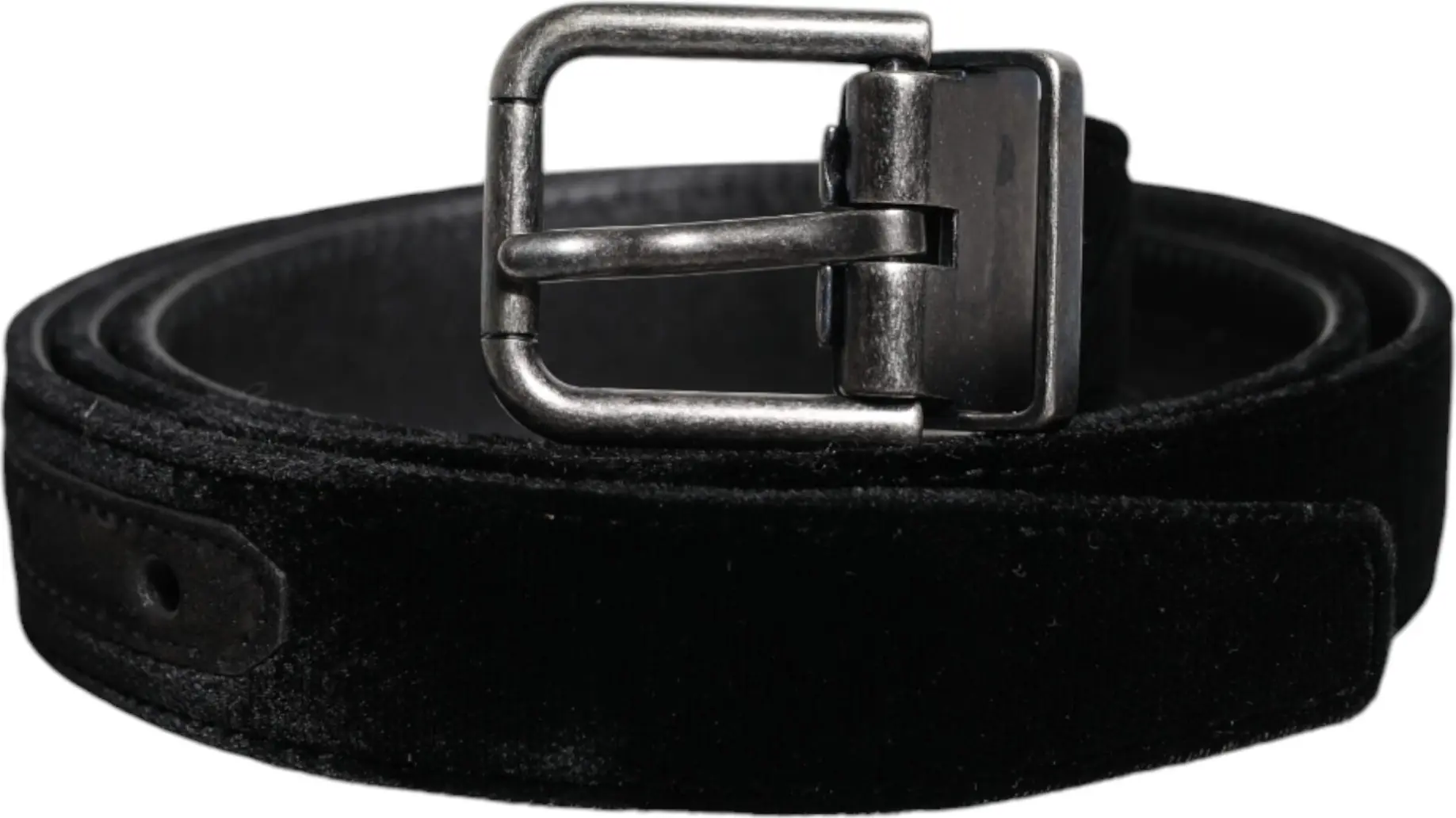 Belt Dolce & Gabbana Black Leather Metal Buckle Classic Belt