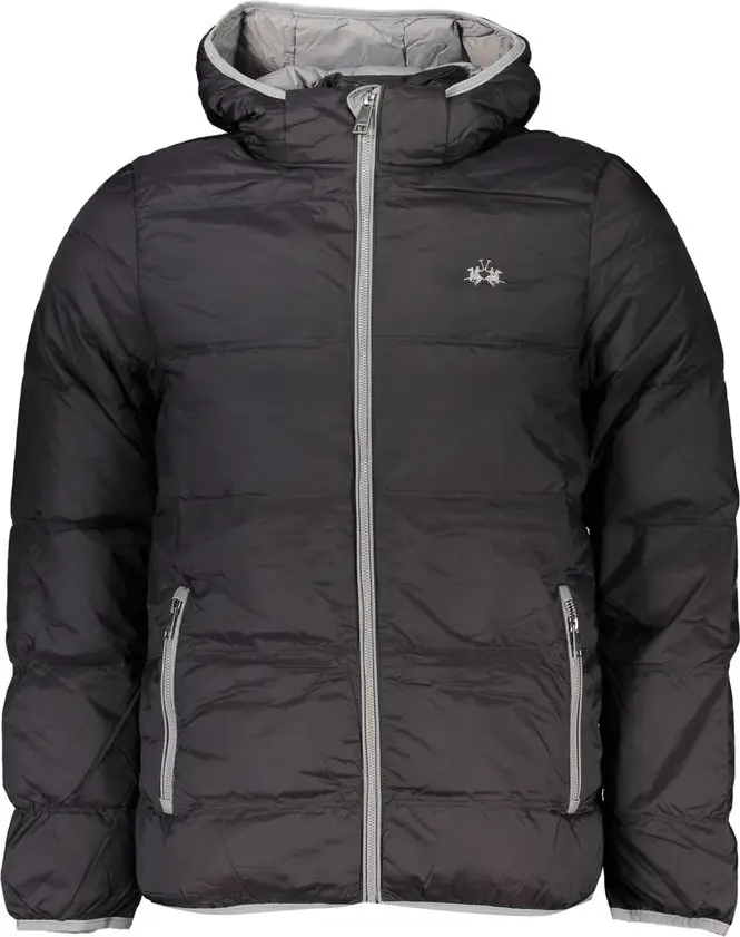 Jacket La Martina Black Polyamide Men Jacket