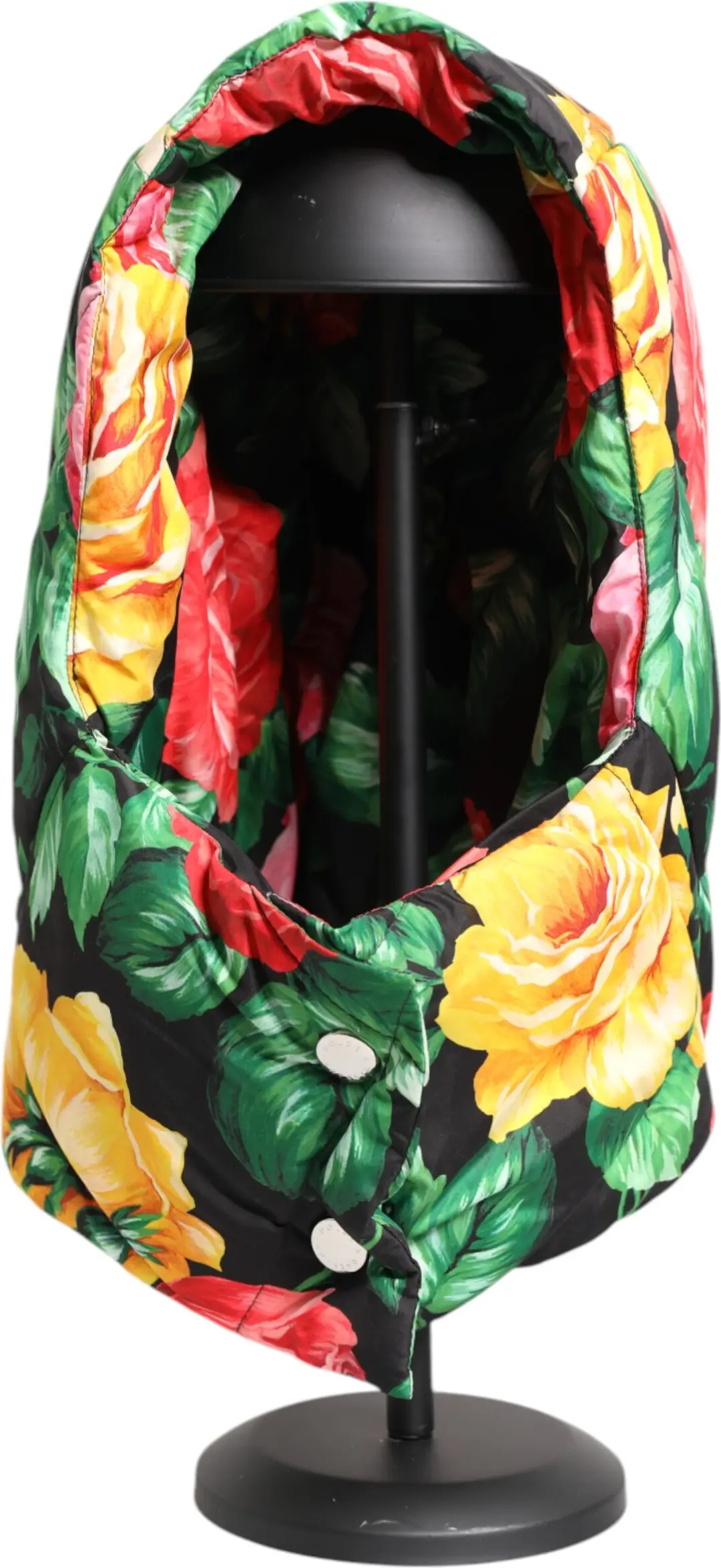 Dolce & Gabbana ko'p rangli gulli bosma bosh o'rash shapkasi