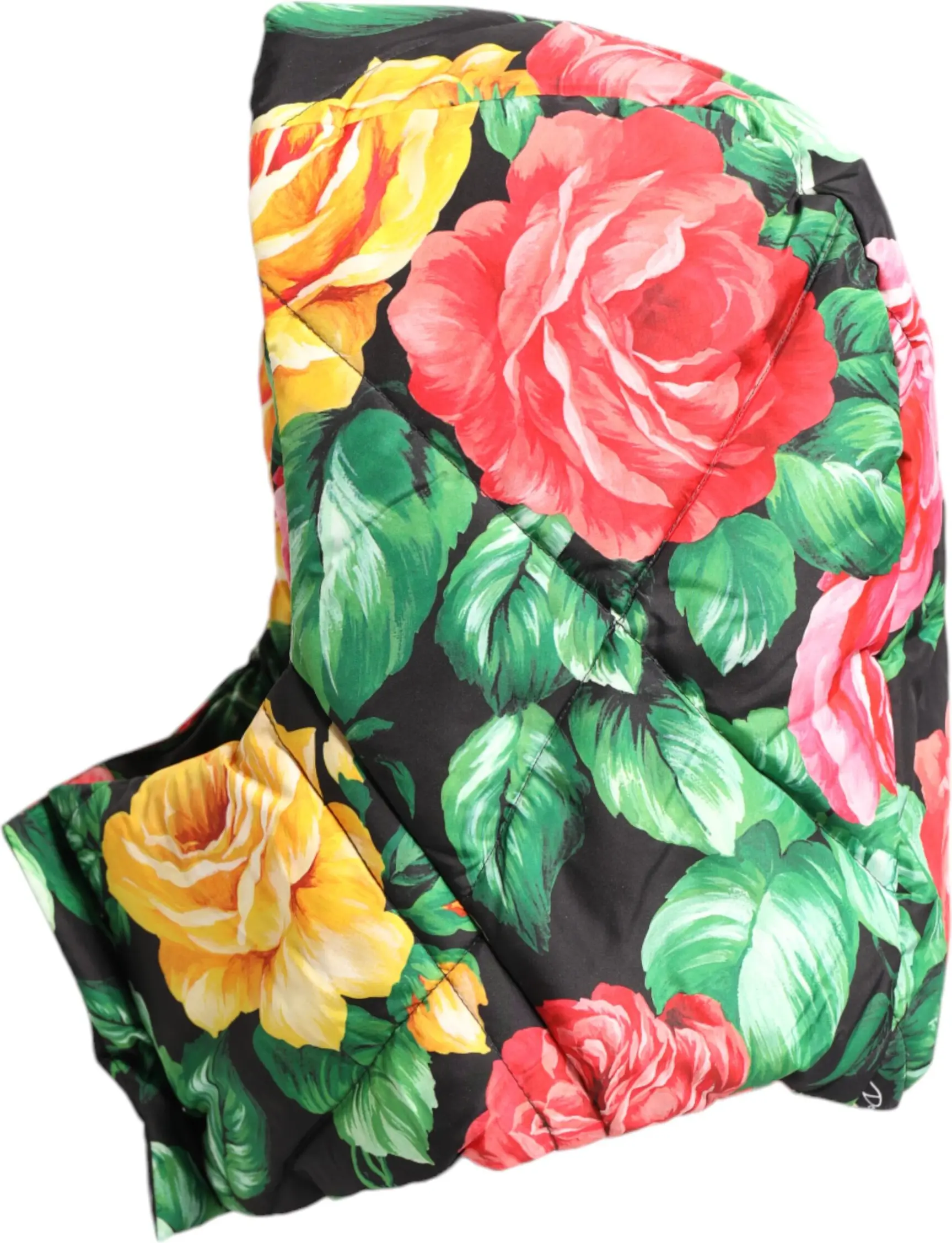 Dolce & Gabbana ko'p rangli gulli bosma bosh o'rash shapkasi
