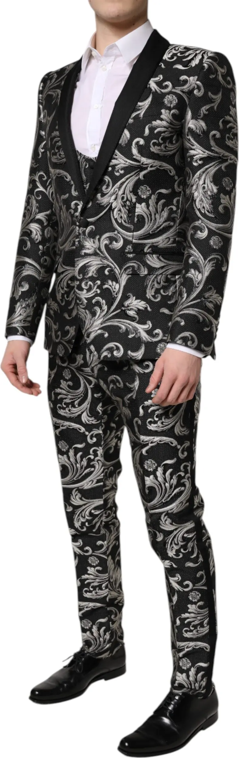Костюм черный серый MARTINI Jacquard