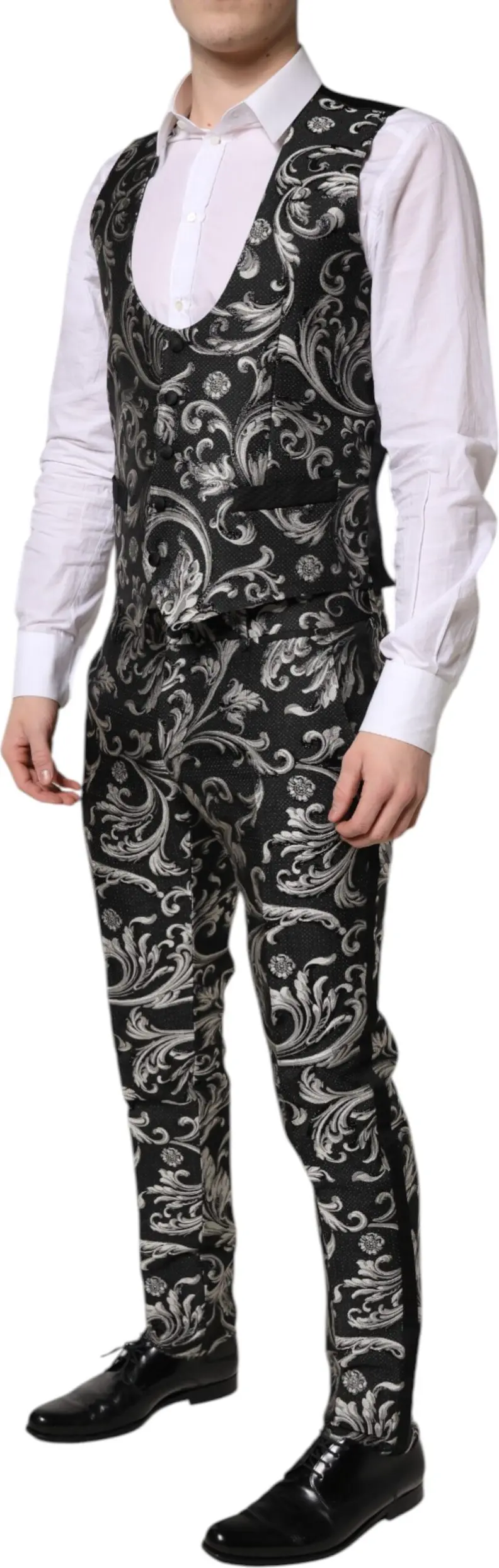 Костюм черный серый MARTINI Jacquard