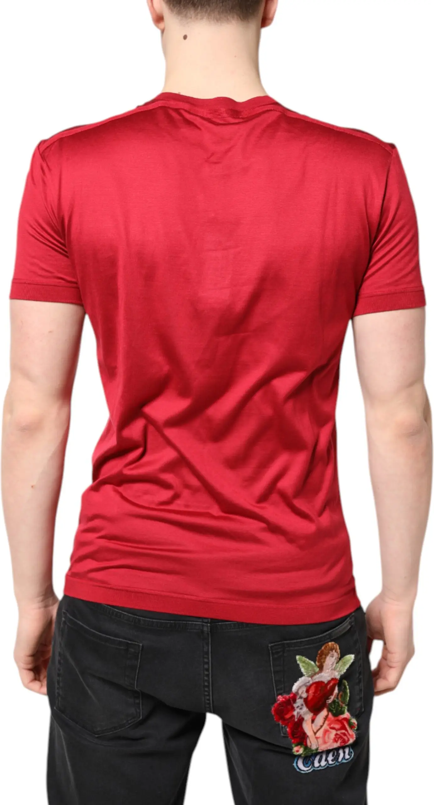 T-shirt Dolce & Gabbana Red Silk
