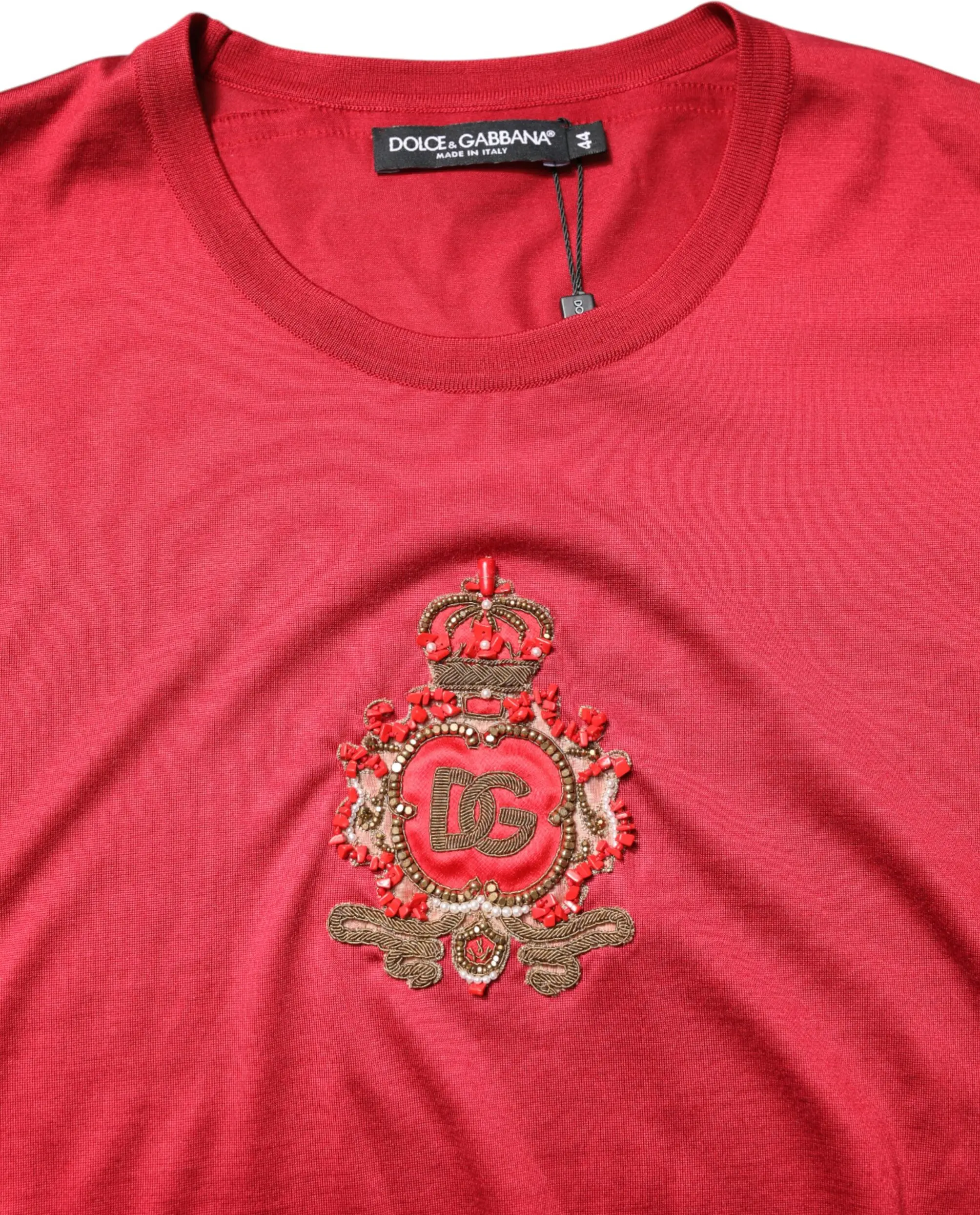 T-shirt Dolce & Gabbana Red Silk