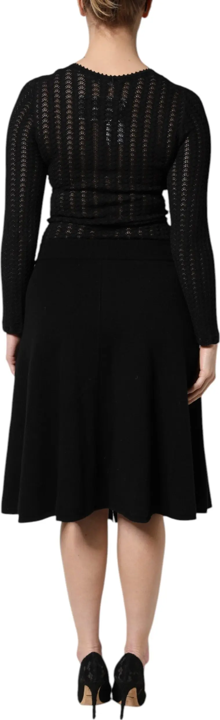 Dolce & Gabbana Uzun yengli A-line Midi Ko'ylak