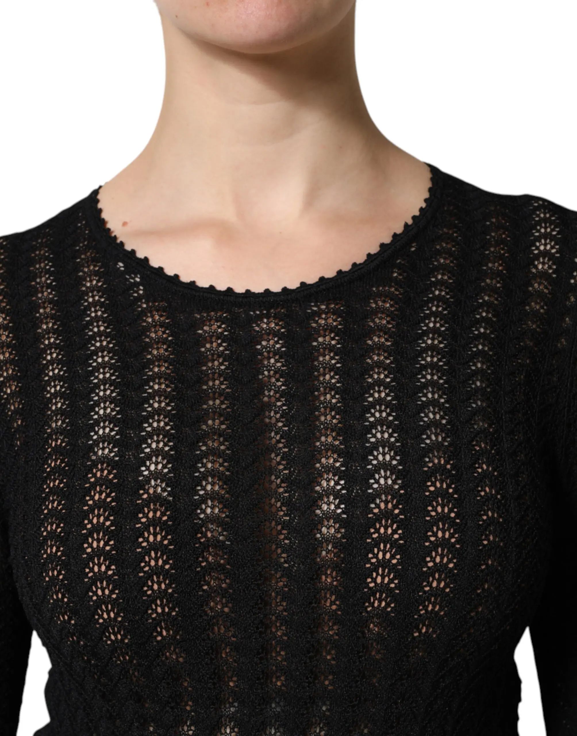 Dolce & Gabbana Uzun yengli A-line Midi Ko'ylak