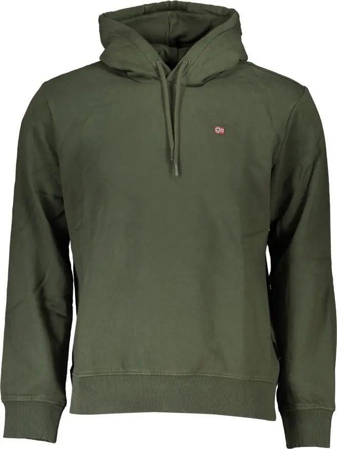 Sweatshirt Napapijri Green Cotton Men Sweater