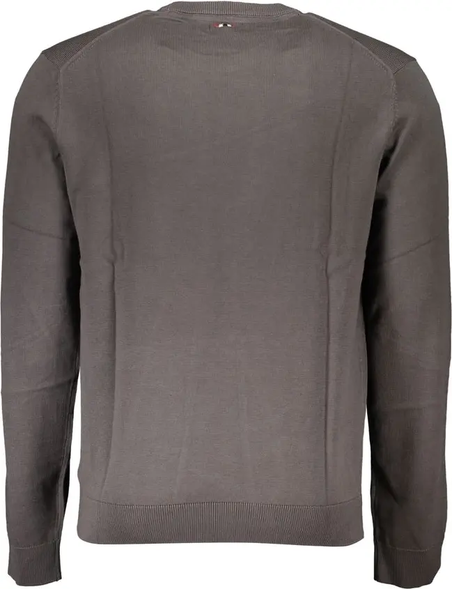 Gray Cotton Men Sweater Napapijri