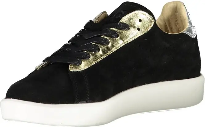 Кроссовки Diadora Черная Кожа Женские Кроссовки