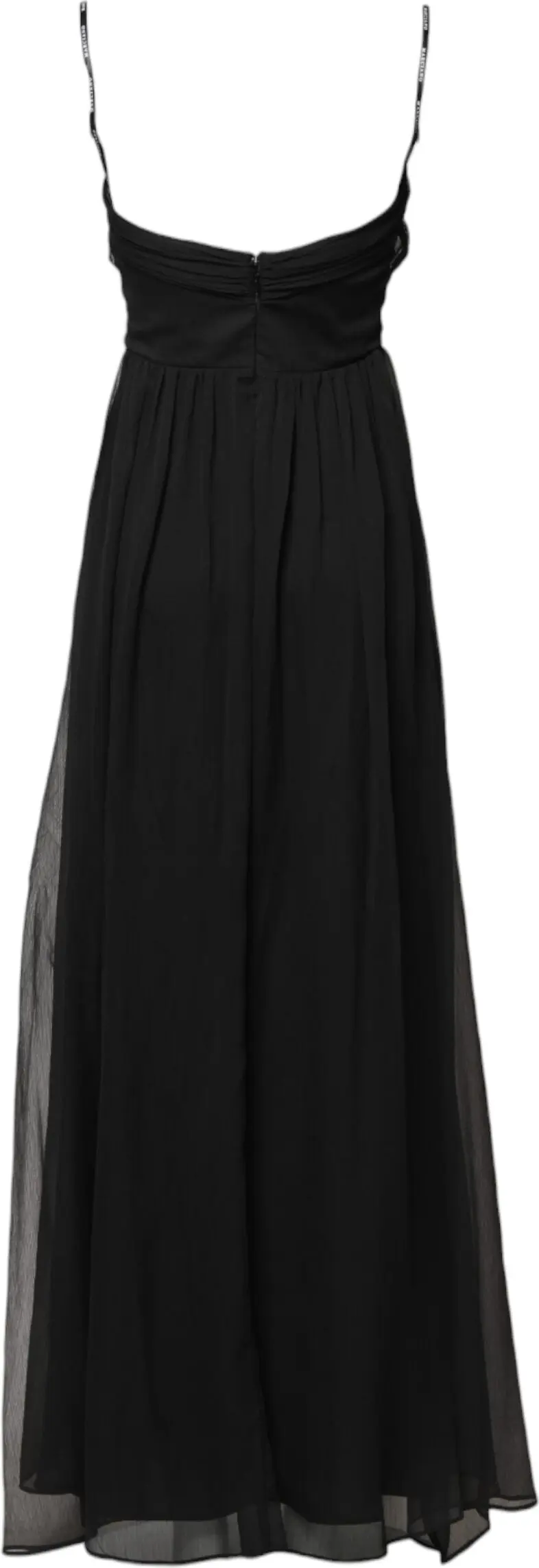 Black Tulle Pearl Sleeveless Long Gown Dress Marciano By Guess