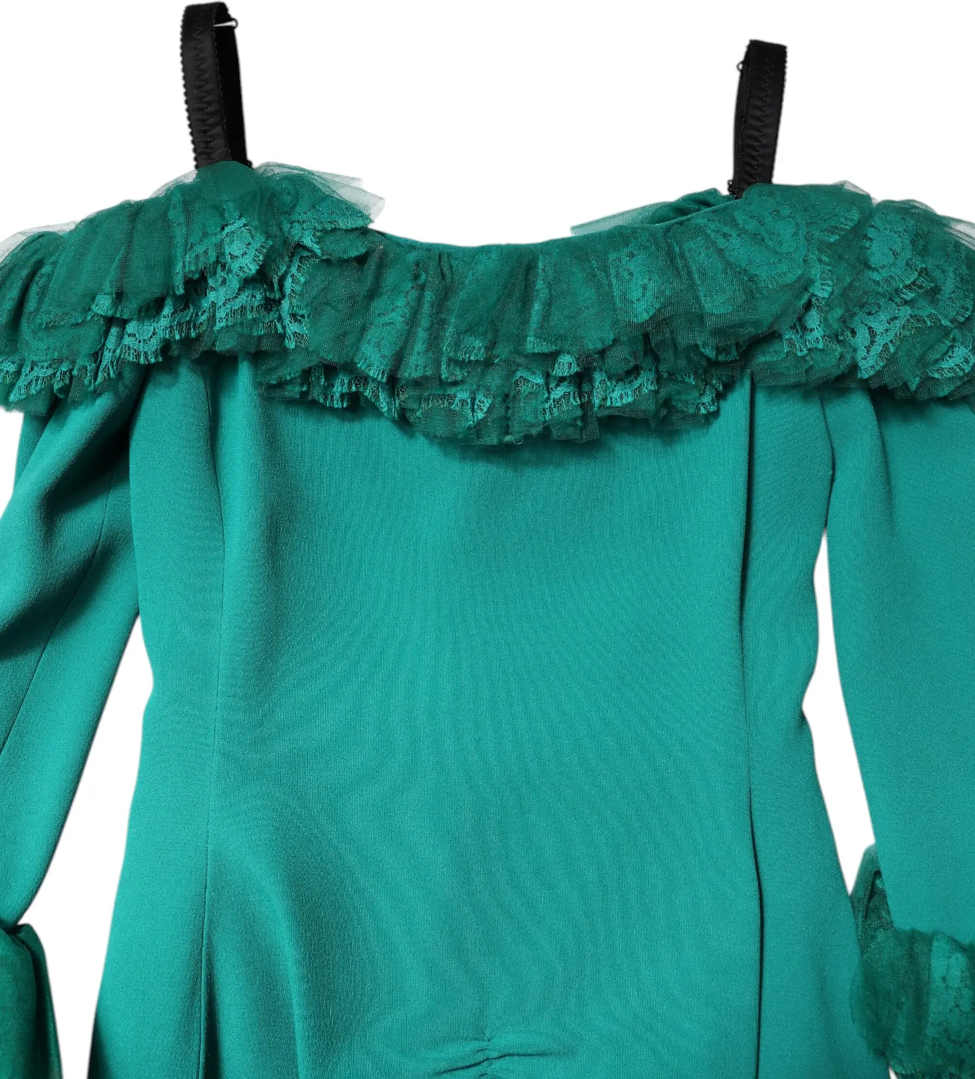 Zangori dantelli yengsiz korsetli mini ko'ylak Dolce & Gabbana