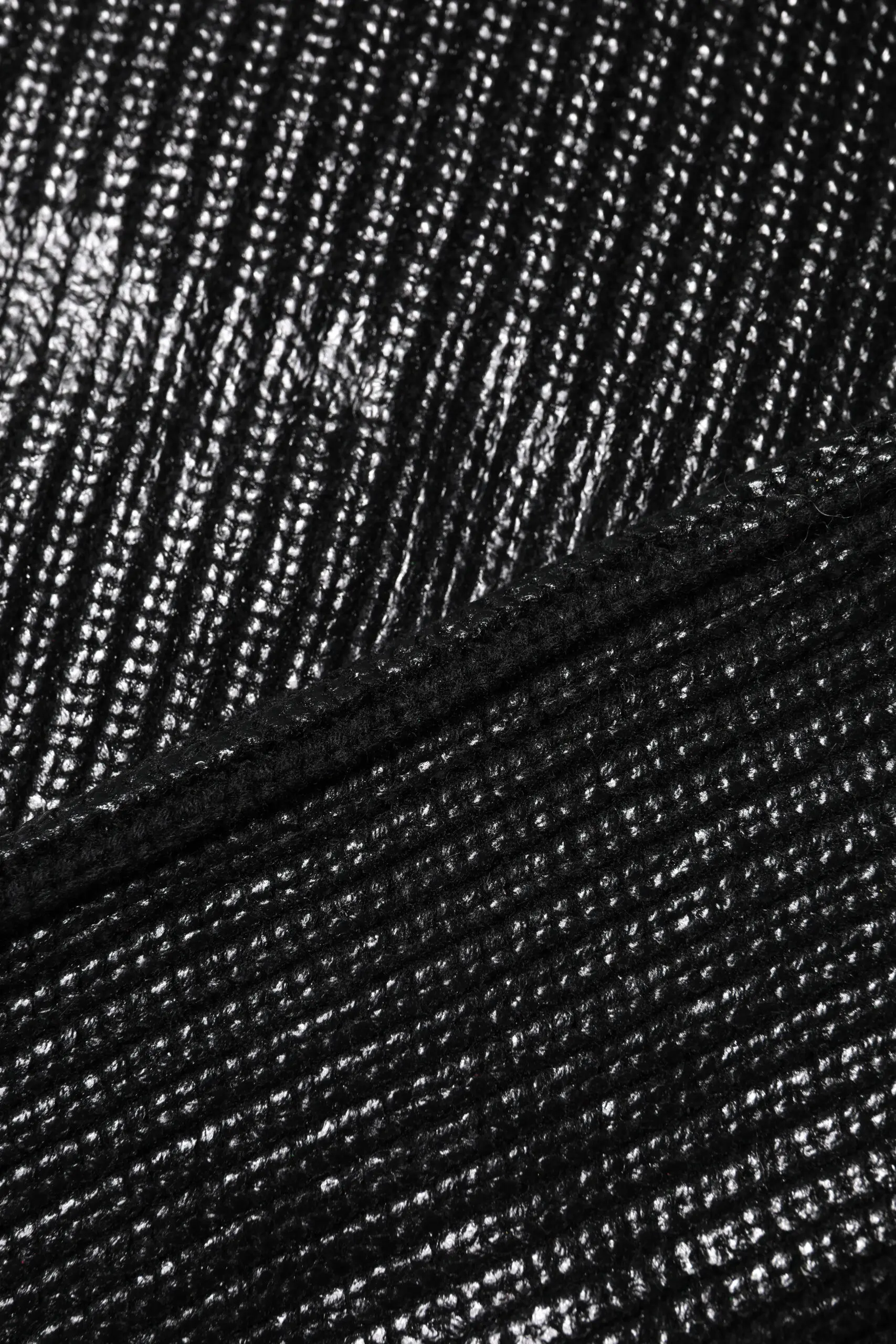 Qora jun uzun yengli turtleneck qisqartirilgan tepa Dolce & Gabbana