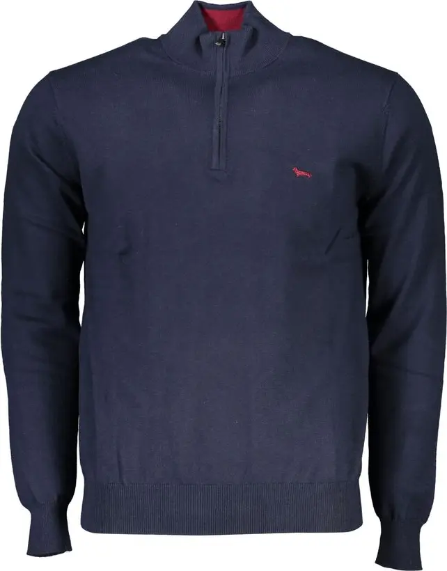 Jumper Harmont & Blaine Chic Half-Zip Sweater with Embroidery Detail