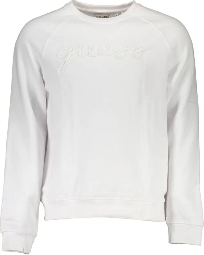 White Cotton Men Sweater Guess Shoes