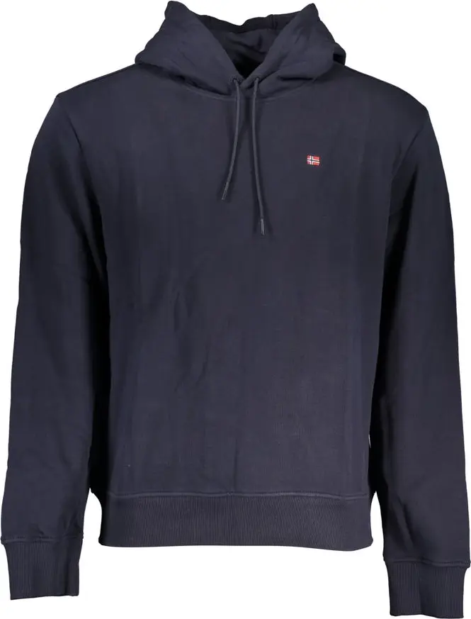 Blue Cotton Men Sweater