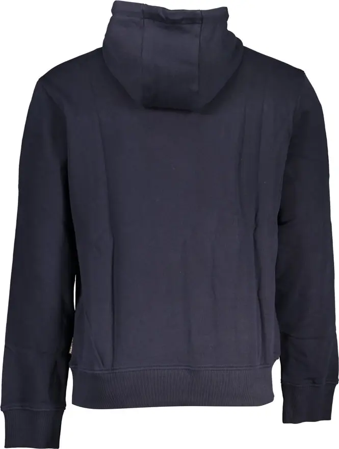 Blue Cotton Men Sweater