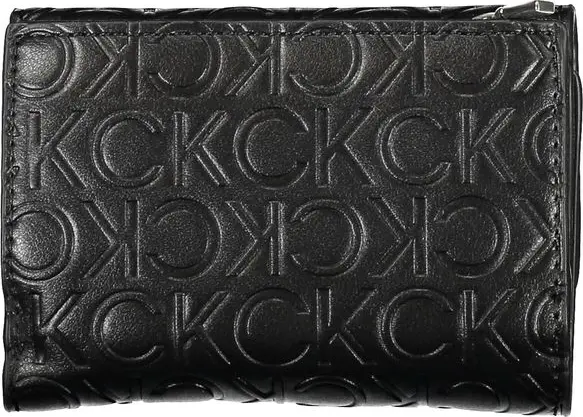 Кошелек Calvin Klein Sleek Black с двумя отделениями