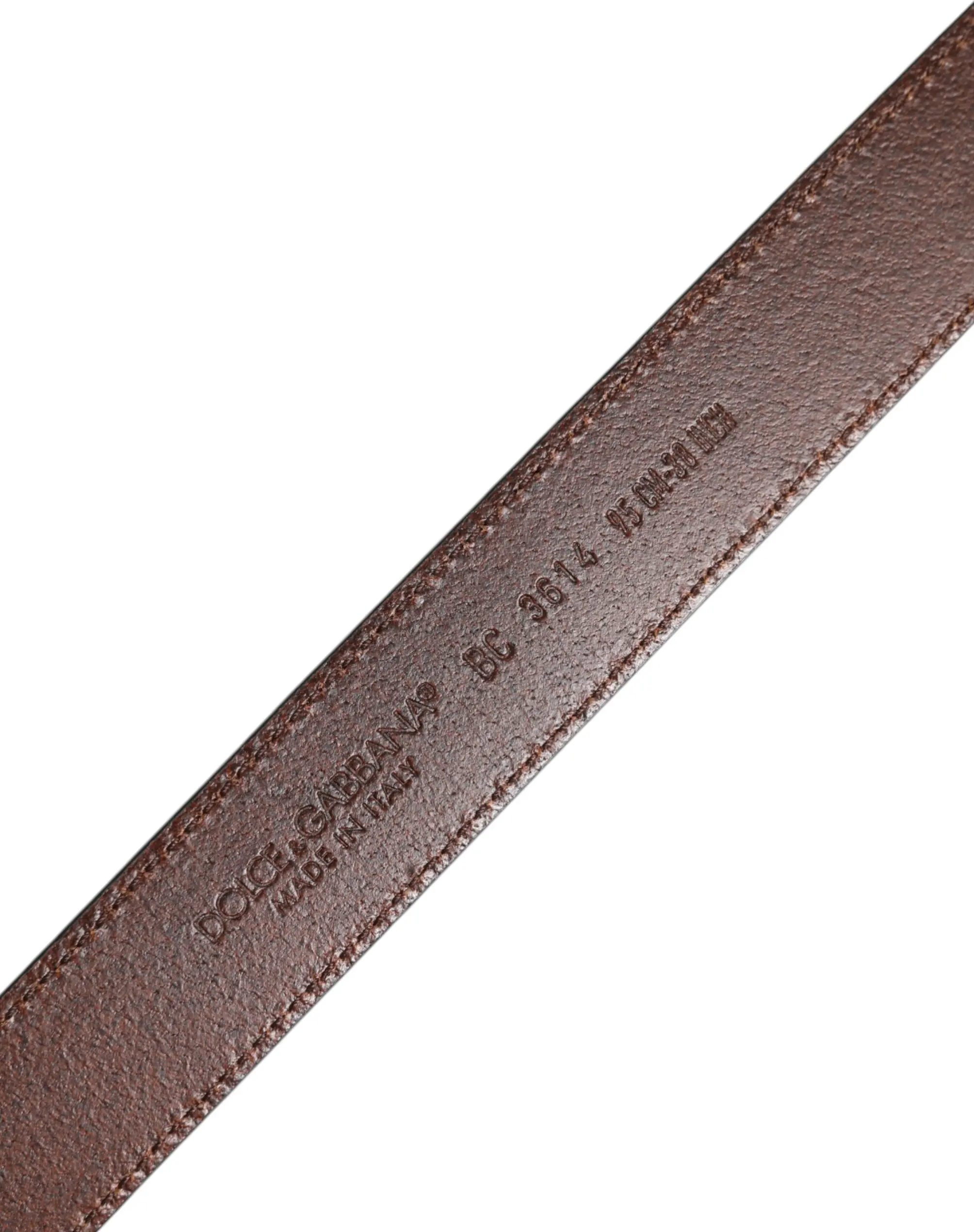 Belt Dolce & Gabbana Green Classic Leather Metal Buckle Belt
