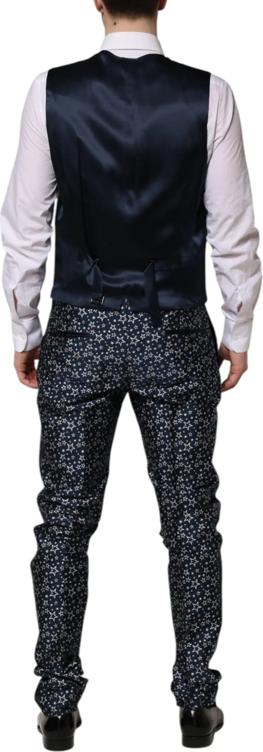 Kostyum Dolce & Gabbana Moviy MARTINI Star Jacquard 3 Parçalı