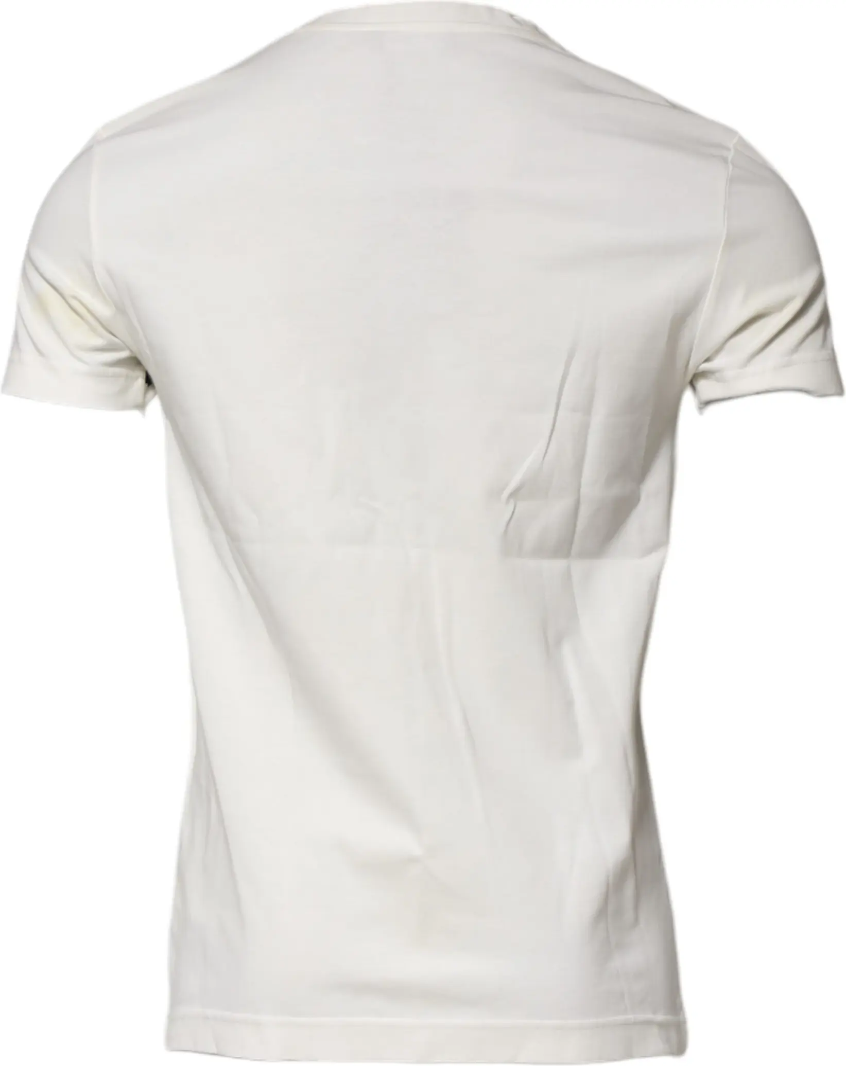 T-shirt Dolce & Gabbana White Cotton Logo Bandana Print