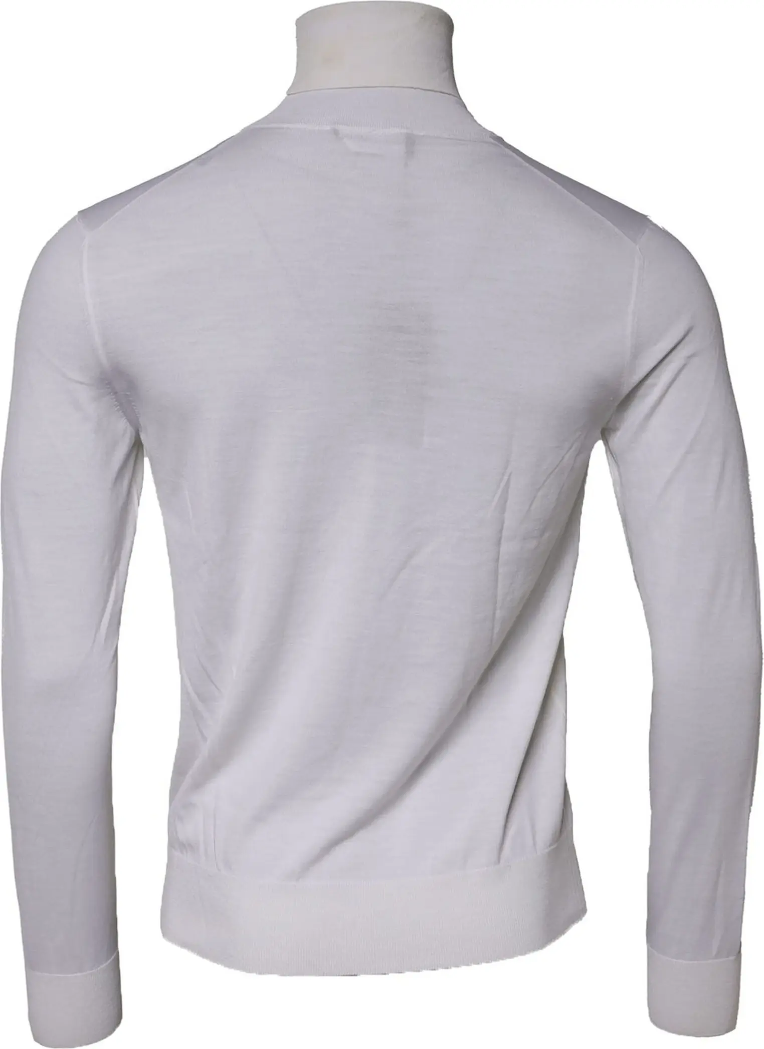 Sweater White Wool Turtleneck Dolce & Gabbana