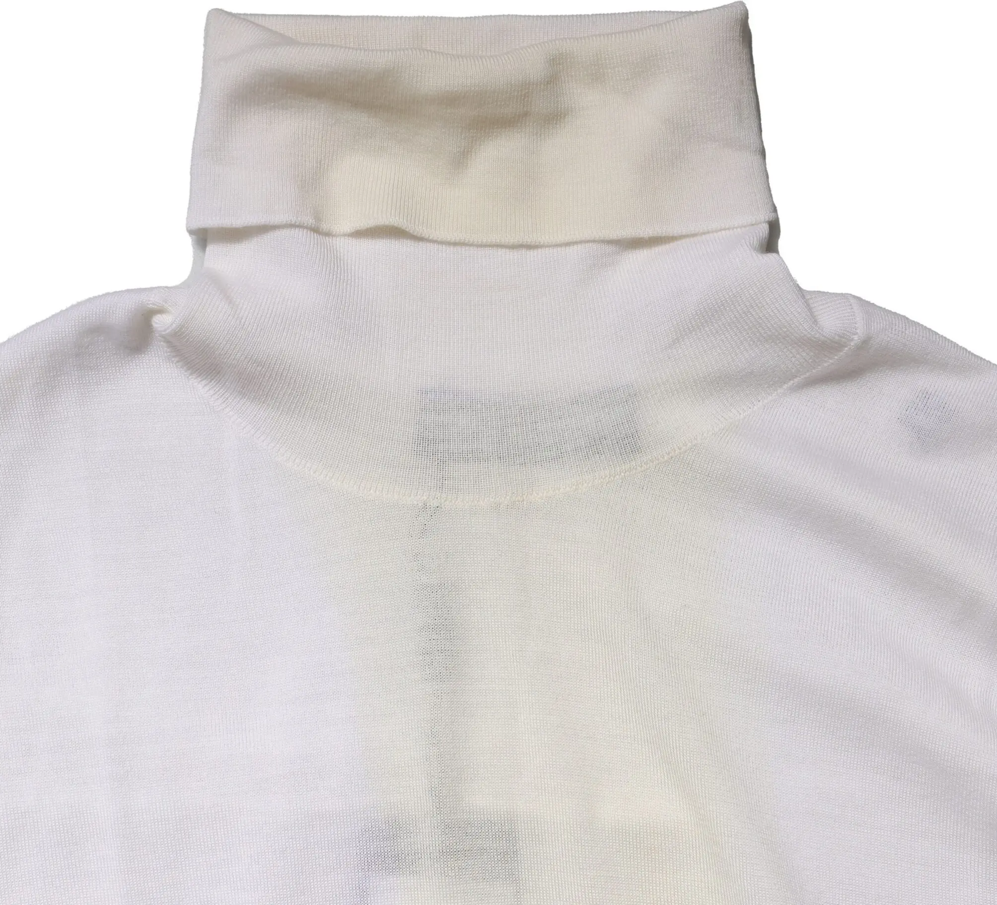 Sweater White Wool Turtleneck Dolce & Gabbana