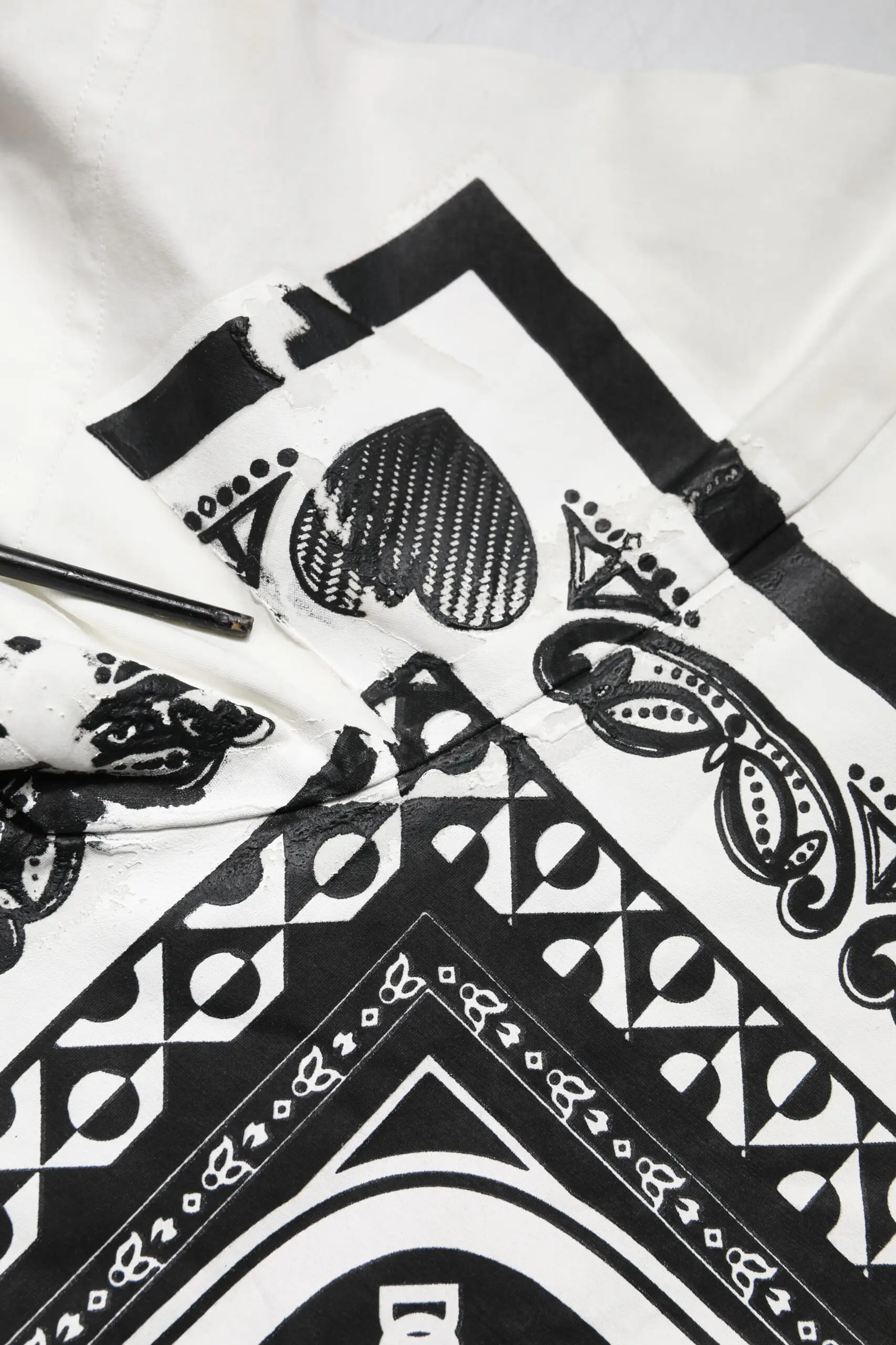 Oq bandana paxta krujeval T-shirt Dolce & Gabbana