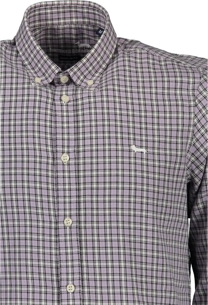 Purple Cotton Men Shirt
