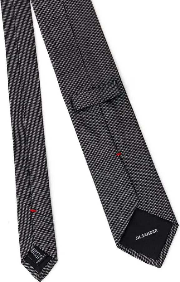 Boʻyin bogʻich Jil Sander Gray Silk Ty