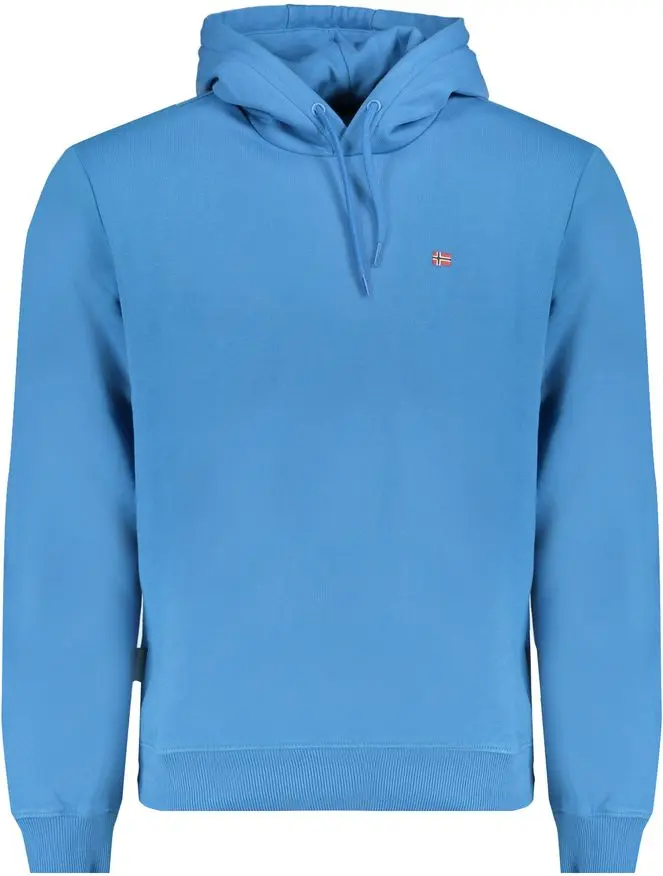 Blue Cotton Men Sweater Napapijri