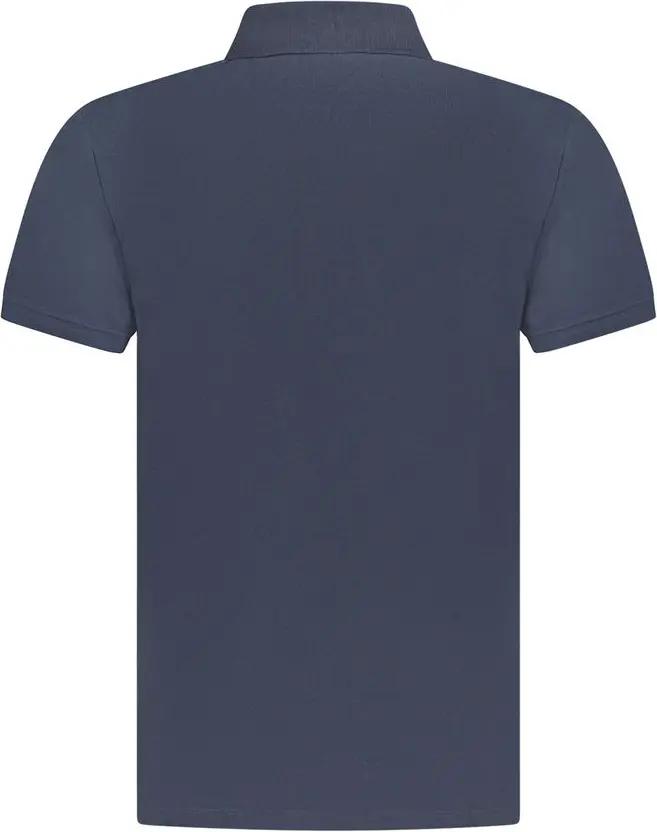 Blue Cotton Men Polo Shirt Timberland