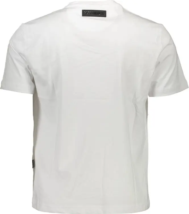White Cotton T-Shirt Plein Sport