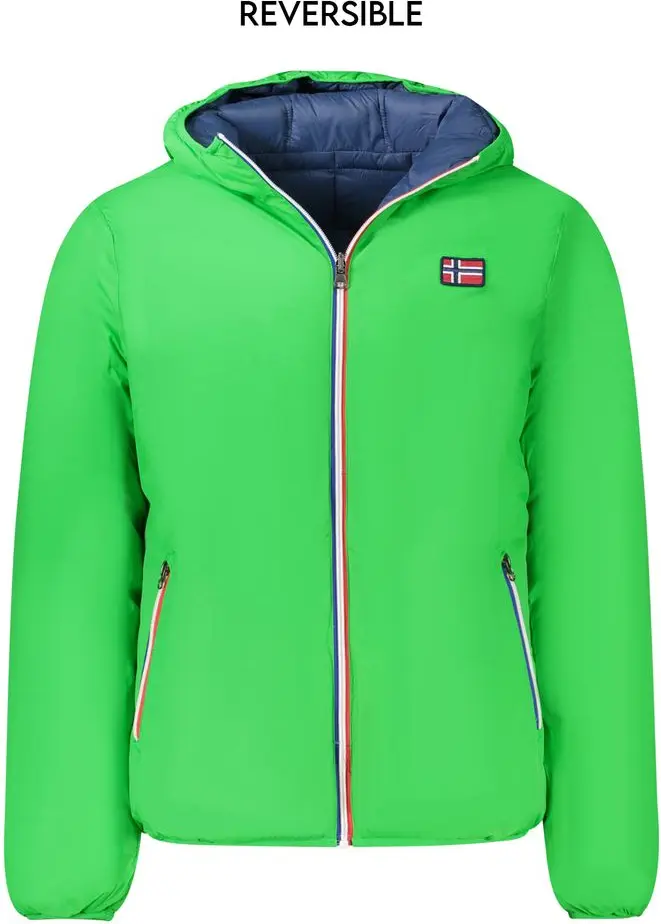 Green Polyamide Men Jacket Geographical Norway