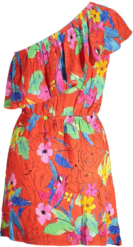 Red Viscose Women Dress