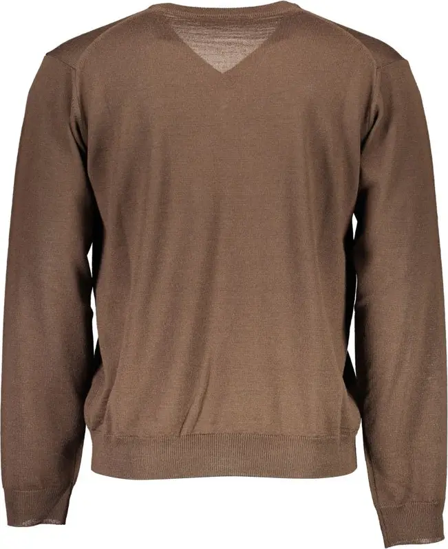 Brown Wool Men Sweater Romeo Gigli