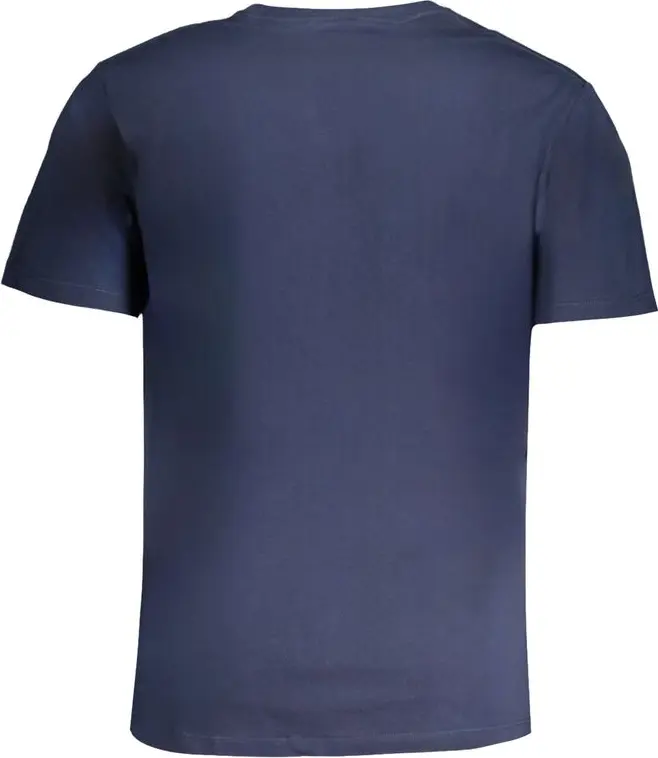 Синяя хлопковая футболка Pepe Jeans