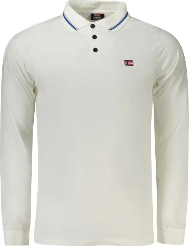 Polo Shirt Geographical Norway White Cotton