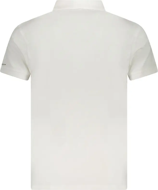 White Cotton Men Polo Shirt