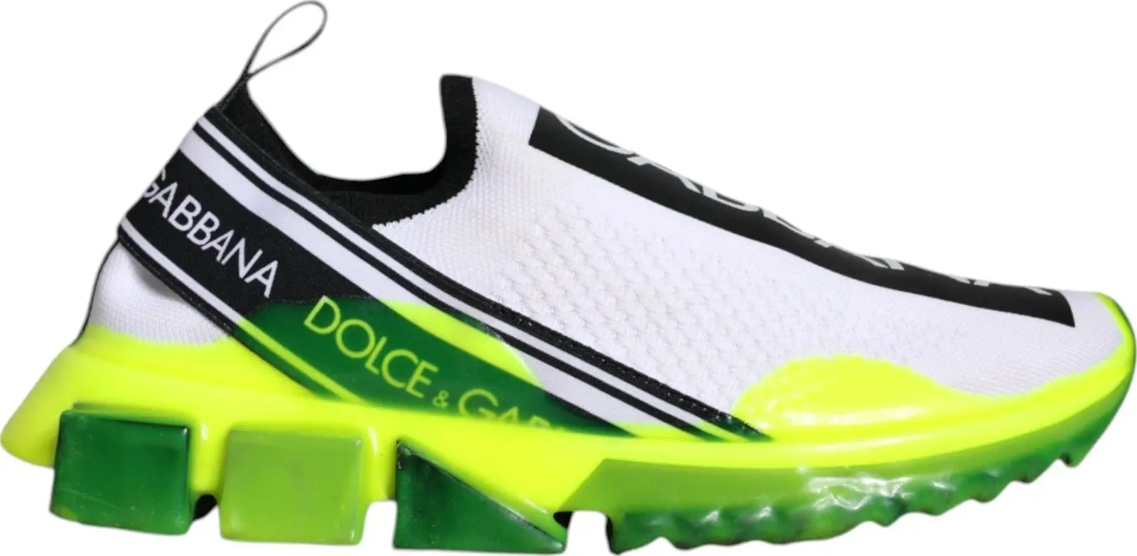 Dolce & Gabbana Oq Sariq Slip On Sorrento Krossovkali Oyoq Kiyim